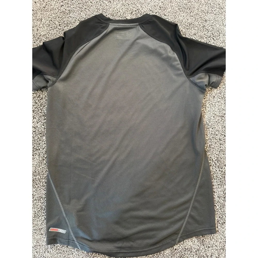 Warrior Sports Mens Performance Shirt Large Black Gray Mesh Athletic Training T